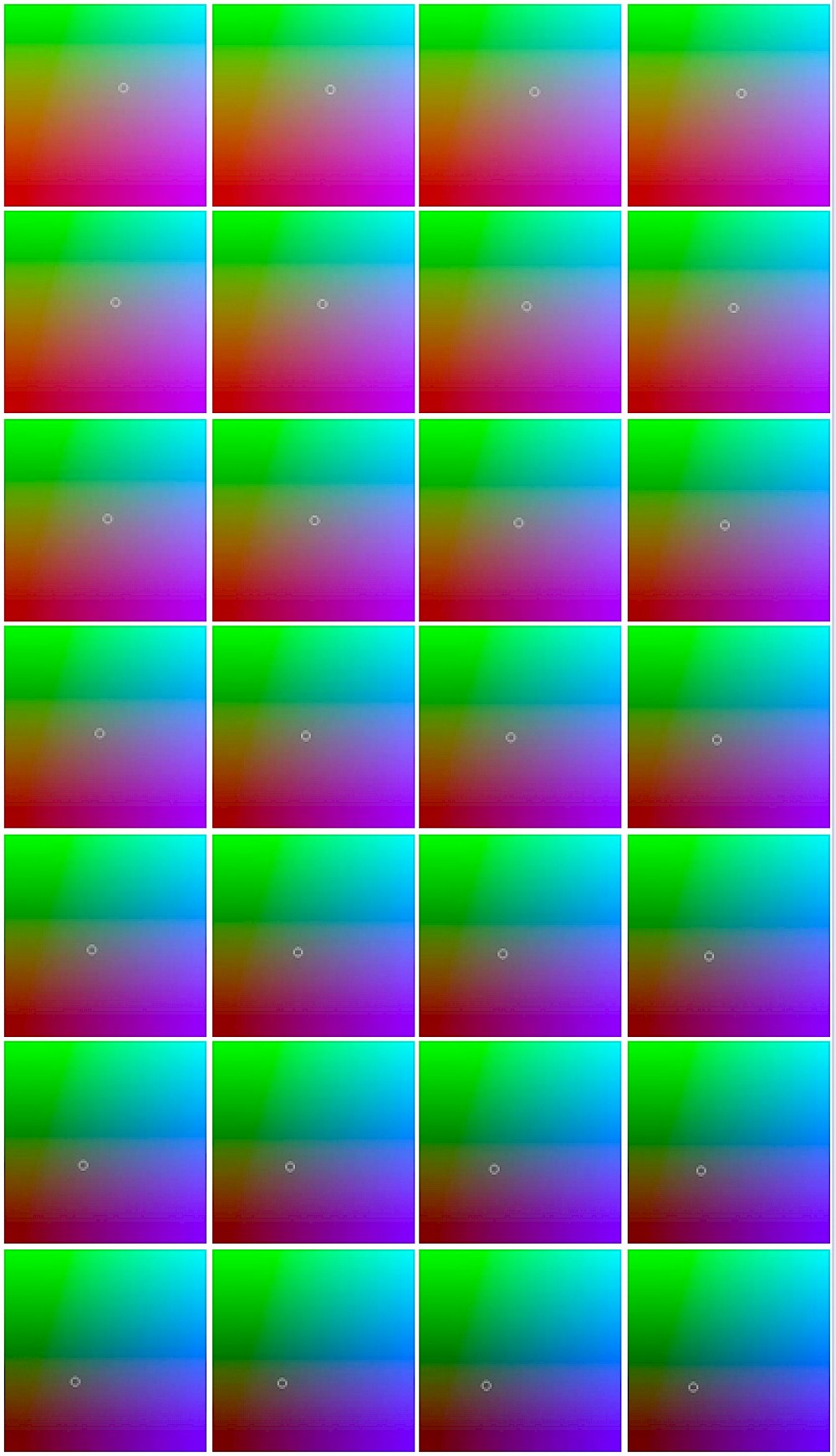 Imagen de difusión (frames de un video exhibido llamado "Las lunas de Bitmap")